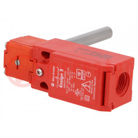 Safety switch: hinged; ENSIGN; NC x2; IP67; -20÷80°C; red; Mat: PBT