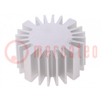 Heatsink; LED; Ø: 50mm; H: 25mm