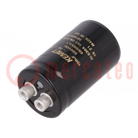 Capacitor: electrolytic; 150uF; 500VDC; Ø36x62mm; Pitch: 12.8mm