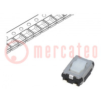 Mikroschalter TACT; SPST; Pos: 2; 0,02A/15VDC; SMT; Fehlen; 2,1mm