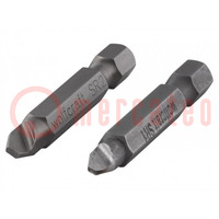 Kit: screwdriver bits; Size: SR1,SR2; Mounting: 1/4" (E6,3mm)