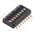 Switch: DIP-SWITCH; ON-OFF; 0.025A/24VDC; Pos: 2; -30÷85°C; SMT