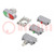 Switch: double; 22mm; Stabl.pos: 1; NC + NO; green/red; LED; 230V