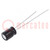 Capacitor: electrolytic; THT; 10uF; 35VDC; Ø5x7mm; Pitch: 2mm; ±20%