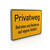Hinweisschild zur Grundbesitzkennzeichnung - Privatweg - Betreten und Befahren auf eigene Gefahr!, Aludibond, 30,0 x 20,0 cm