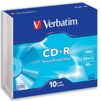 Verbatim CD-R Slim Jewel Case Pk10 43415
