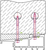 Skizze zu MACO Fiber-Therm sarokösszekötő rögzítőszett felső, horganyzott acél (101341)