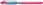 Kugelschreiber Slider Basic, Kappenmodell, XB, pink, Schaftfarbe: transparent