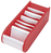 Karteibox A8 500 gefüllt rot Lernkartei