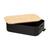 Lunch box "Bamboo", large, black/natural