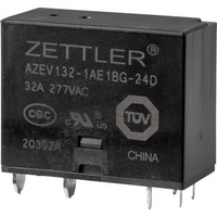 RELAIS DE PUISSANCE ZETTLER ELECTRONICS AZEV132-1AE1BG-24D 24 V/DC 32 A 1 NO (T) 1 PC(S)