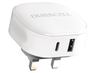 Duracell DRACUSB20W-UK cargador de dispositivo móvil Blanco