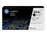 HP 504X 2-pack High Yield Black Original LaserJet Toner Cartridges