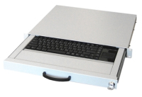 aixcase AIX-19K1UKDETP-W toetsenbord USB + PS/2 QWERTZ Duits Wit
