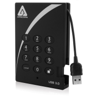 Apricorn Aegis Padlock USB 3.0 500GB disco rigido esterno Nero