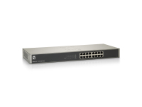 LevelOne GSW-1657 łącza sieciowe Nie zarządzany Gigabit Ethernet (10/100/1000) Czarny, Szary