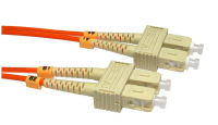 Cables Direct SC-SC, OM2, MMF, 1m fibre optic cable Orange