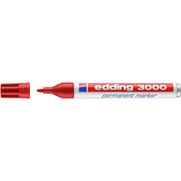 Edding 4-3000002 permanent marker Bullet tip Red