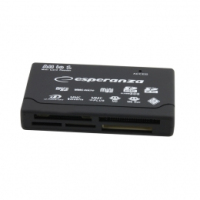 Esperanza EA119 lecteur de carte mémoire USB 2.0 Noir