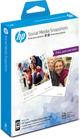 HP Social Media Snapshots Removable Sticky Photo Paper-25 sht/10 x 13 cm papier photos Blanc Semi brillant
