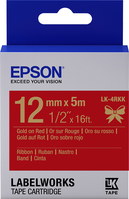 Epson Nastro satinato per etichettatrici LK-4RKK oro/rosso 12 mm (5 m)
