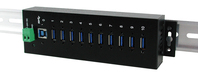 EXSYS EX-1110HMVS interface hub USB 3.2 Gen 1 (3.1 Gen 1) Type-B 5000 Mbit/s Zwart