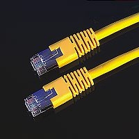 ROLINE S/FTP Patch cable, Cat.6, PIMF, 1.0m, yellow, AWG26 netwerkkabel Geel 1 m