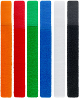 Wentronic 70350 kabelbinder Zwart, Blauw, Groen, Oranje, Rood, Wit 6 stuk(s)