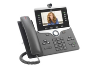 Cisco IP Phone 8865 with Multi-Platform Phone Firmware, 5-inch VGA Backlit Colour Display, 720p HD Two-Way Video, Gigabit Ethernet Switch, Class 2 PoE, WLAN Enabled (CP-8865-3PC...