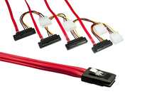 MAG SAS-87FNL-PW-75 Serial Attached SCSI (SAS) cable 0.75 m Black, Red, White