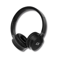 Qoltec 50825 fejhallgató és headset Fejpánt 3,5 mm-es csatlakozó Micro-USB Bluetooth Fekete, Szürke