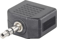 SpeaKa Professional SP-7870244 tussenstuk voor kabels 3.5 mm 2 x 3.5mm Zwart