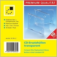 Clickbox CD Jewel Case, transparent, 10PK