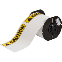 Brady 711251 Black, White, Yellow Self-adhesive printer label