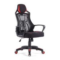 Varr Spider Gaming Chair, Plastic main structure with PVC mesh cover, Fixed armrest, 80mm Gaslift main upright, Strong five-arm base provides stability and balance, Nylon wheels...