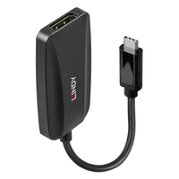 Lindy 43337 adapter kablowy 0,13 m USB Type-C DisplayPort Czarny