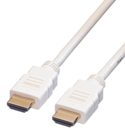 ROLINE HDMI High Speed Kabel mit Ethernet, weiss 10,0m