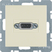 Berker VGA Steckdose mit Schraub-Liftklemmen S.1/B.3/B.7 weiß, glänzend