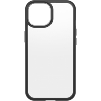 OtterBox React Series voor iPhone 15, Black Crystal (Clear/Black)