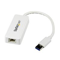Adaptateur USB 3.0 vers Ethernet Gigabit - Carte Réseau Externe USB vers 1 Port RJ45 - Blanc