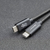 Qoltec 52361 USB-kabel 1 m USB 2.0 USB C Zwart
