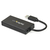 StarTech.com Hub USB 3.0 (5Gbps) a 3 porte portatile con NIC Gigabit Ethernet - In alluminio con cavo integrato
