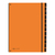Pagna 24129-09 trieur Orange Carton, Polypropylene (PP) A4