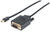 Manhattan 152167 video átalakító kábel 1,8 M Mini DisplayPort VGA (D-Sub) Fekete