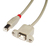 Lindy 31800 USB Kabel 0,5 m USB B Grau