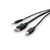Belkin F1DN1CCBL-MP6t Tastatur/Video/Maus (KVM)-Kabel Schwarz 1,8 m