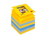 3M 7100207346 karteczka samoprzylepna Kwadrat Niebieski, Żółty 90 ark. Samoprzylepny