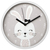 Hama Lovely Bunny Horloge à quartz Cercle Gris, Blanc