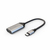 HYPER HD425A Videokabel-Adapter USB Typ-C HDMI Edelstahl