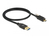 DeLOCK 84025 USB-kabel 0,5 m USB 3.2 Gen 2 (3.1 Gen 2) USB 3.2 Gen 2 type-A USB C Zwart